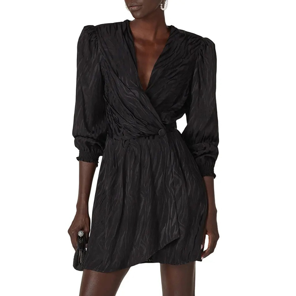 Andamane Flaminia Dress Mini Black Zebra Print $425 - Size M
